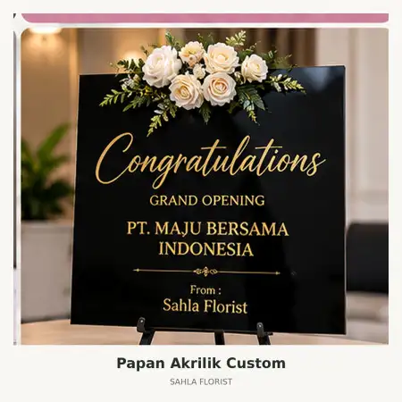 Papan Bunga Akrilik Balangan